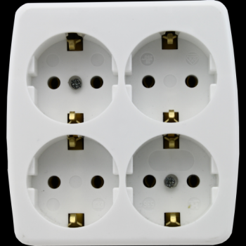 Kaiser Tafelcontactdoos Tcd 4-Voudig Ra Wit Vierkant 536