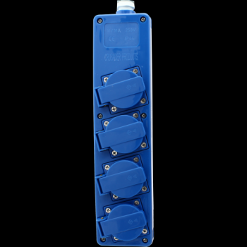Tafelcontactdoos Tcd 4-Voudig Ra Stootvast en Waterdicht IP44Blauw