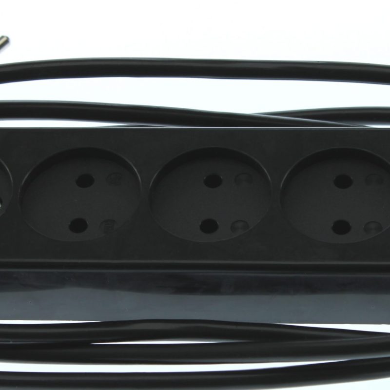 Tafelcontactdoos Tcd 5-Voudig 2.0Mtr Snoer Zwart