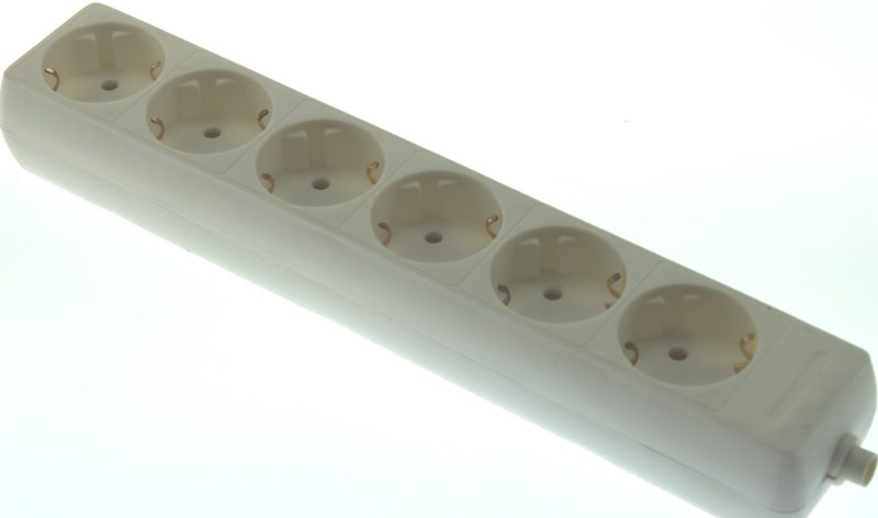 Tafelcontactdoos Tcd 6-Voudig Ra 45Gr Wit