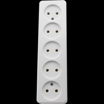 Tafelcontactdoos Tcd 5-Voudig Wit
