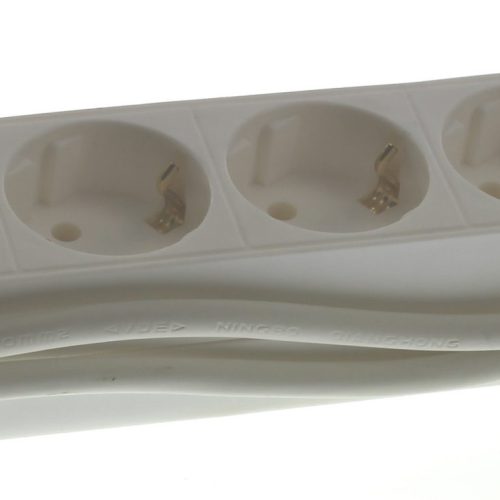 Greenline Tafelcontactdoos Tcd 6-Voudig Ra 1.5meter Snoer 45Gr Wit 3x1mm2 max 2500W