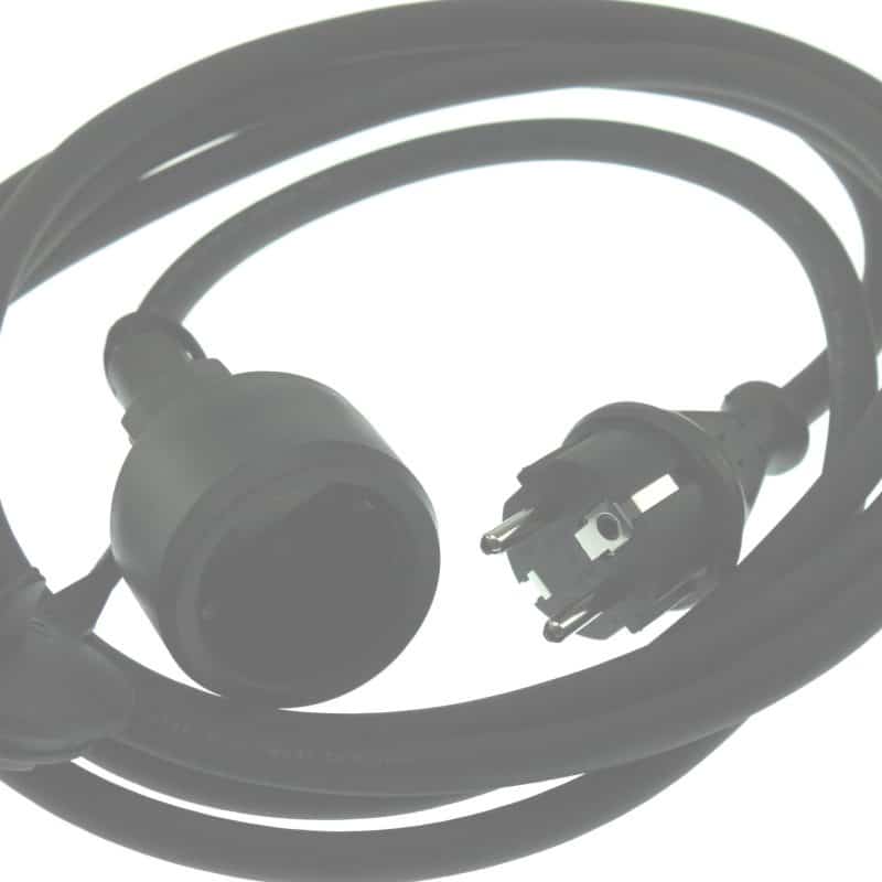 Verlengleiding Neopreen H07Rn-F Zwart 3x1.5Mm 20Mtr Nwpk