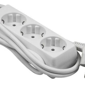 Greenline Tafelcontactdoos Tcd 3-Voudig Ra 3meter 3x1.5mm2 Dik Snoer 45Grd max.3500W