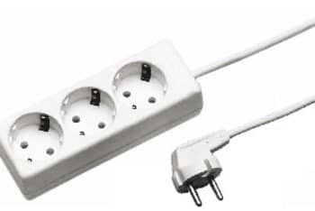 Kaiser Tafelcontactdoos Tcd 3-Voudig 3X1.5mm2 Ra 5.0Mtr Snoer Wit 1045