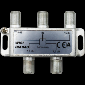 Coax Splitter Verdeler Dm04B 4-Voudig Multitap F-Connector 5-1000Mhz
