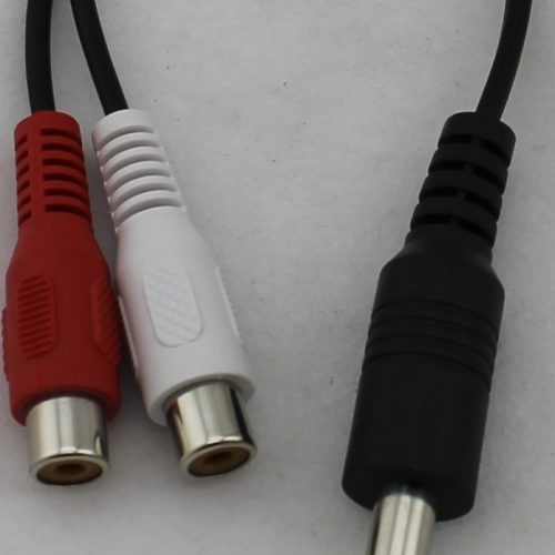 Tulp Cinch 2 x Verloopplug Female Naar Jack Audio 6.3Mm Stereo Male Bulk