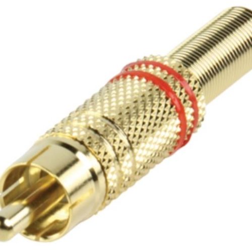 Tulp Cinch Plug Male Goud Rood Bulk