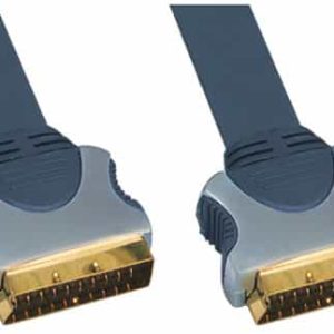 Masterline Scart Kabel 0.50Mtr Male Naar Male Platte Kabel L5180-5 - Afbeelding 3