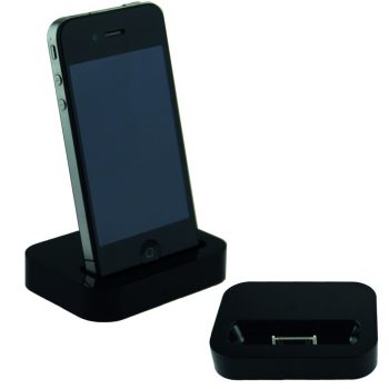 A-Dapt T006 Apple Docking Iphone-Ipod Zwart Oplaadstation 3.5Mm Stereo