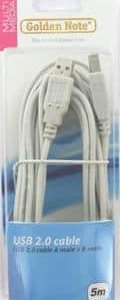 Blueline Usb Kabel 8734-2.0 Usb Kabel 2.0 Type A-Stekker Naar Type B-Stekker 5.0Mtr