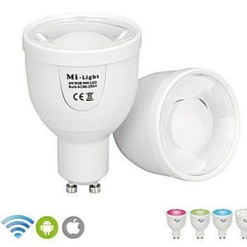 Milight Led Reflectorlamp 4Watt GU10 RGBW RF en Wifi