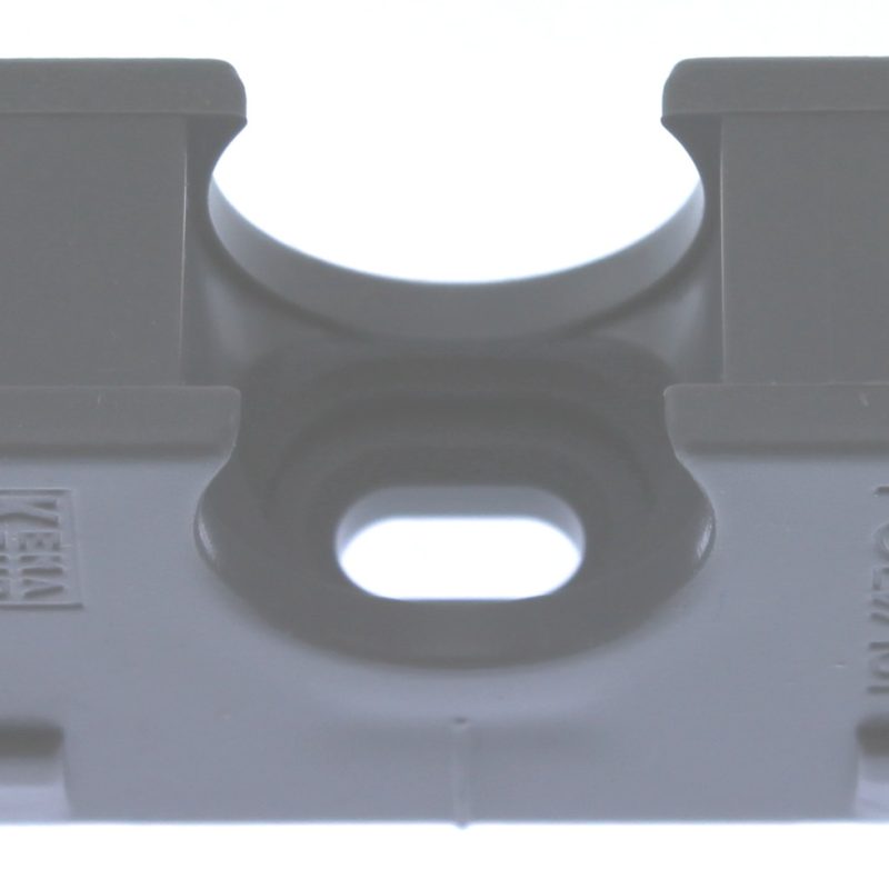 Polfix Klemblok 5/8 16Mm voor installatiebuis Grijs Verpakt Per/100st Prijs is per stuk