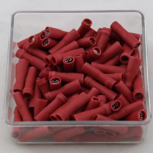 Klemko Kabelschoen Vlakstekkerhuls 2.8x0.5mm Rood Geisoleerd IS-0503FL5 101210 - Afbeelding 3