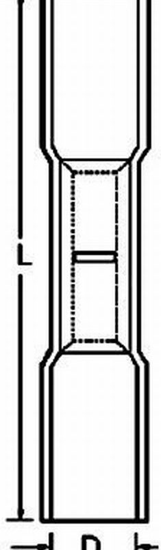 Klemko Kabelschoen Stootverbinder L36MM D4Mm Rood Hsk-1525Sk