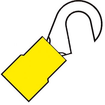 Klemko Kabelschoen Haak 5.0Mm Geel A-4653K