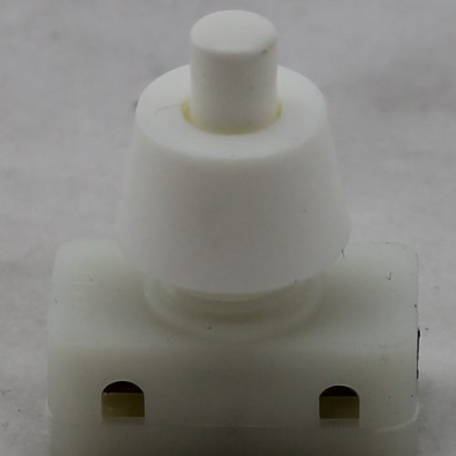 Inbouw Drukschakelaar Vlm Lange As Wit met schroefbevestiging voor draden