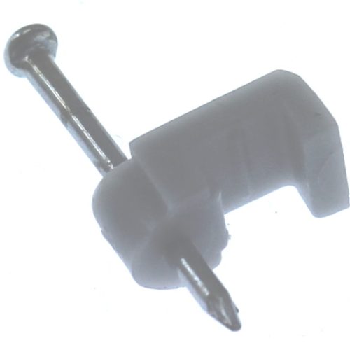 Snoerclips Kabelbeugel Plat 4Mm Per 100Stuks Doosje Grijs