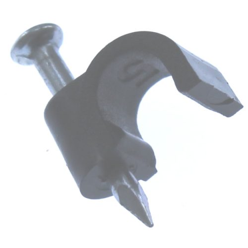 Snoerclips Kabelbeugel Rond 5Mm Per 100Stuks Doosje Zwart