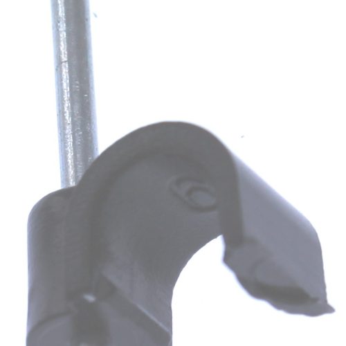 Snoerclips Kabelbeugel Rond 6Mm Per 100Stuks Doosje Zwart