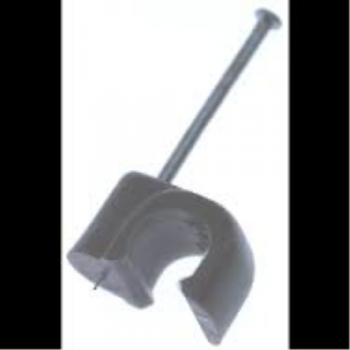 Snoerclips Kabelbeugel Rond 6Mm Per 100Stuks Doosje Bruin