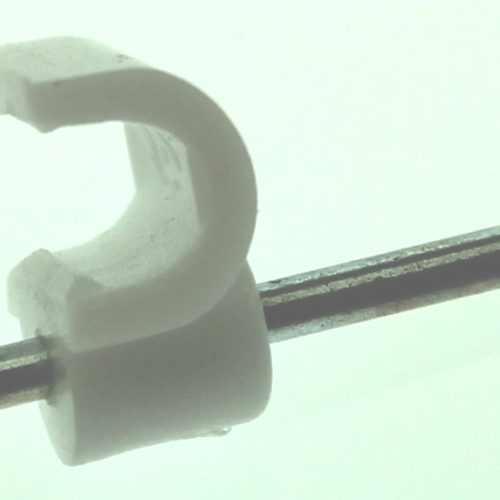 Snoerclips Kabelbeugel Rond 3Mm Per 25Stuks Bls1 Wit