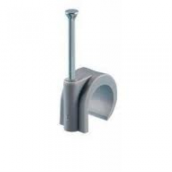 Snoerclips Kabelbeugel Rond 3Mm Per 25Stuks Bls1 Grijs