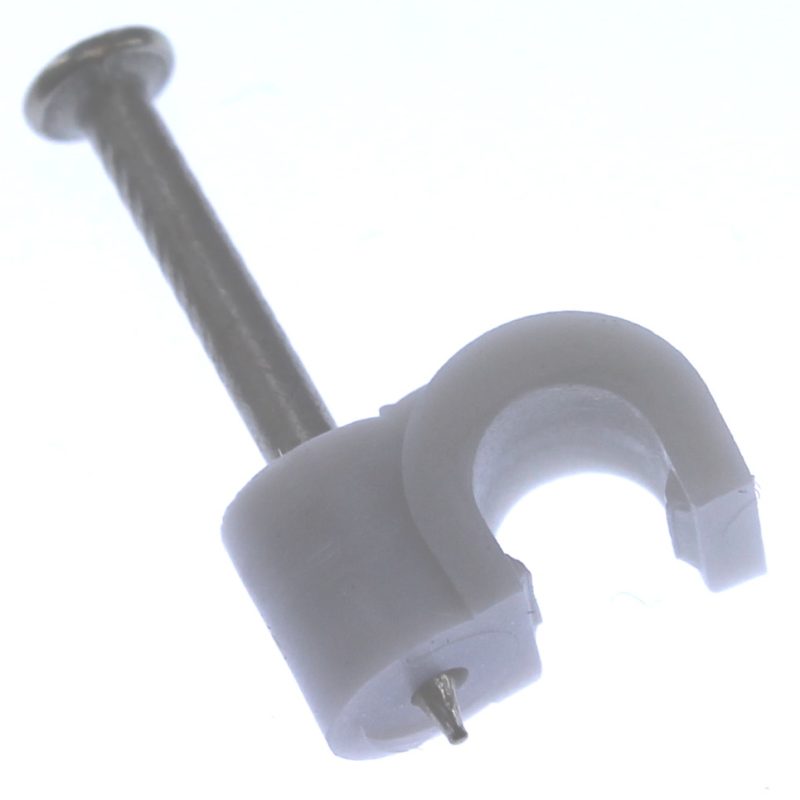 Snoerclips Kabelbeugel Rond 3.5Mm Per 25Stuks Bls1 Grijs