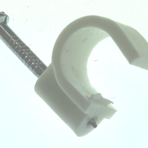 Snoerclips Kabelbeugel Rond 9Mm Per 25Stuks Bls1 Wit