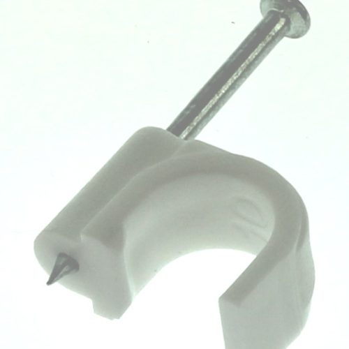 Snoerclips Kabelbeugel Rond 10Mm Per 25Stuks Bls1 Wit