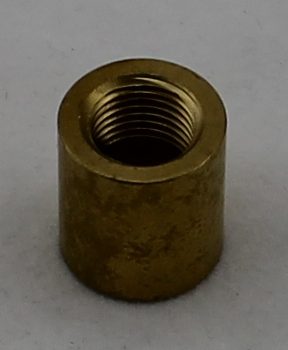 Verloopnippel M10 Binnendraad naar M13 Binnendraad D=15mm L=16mm.