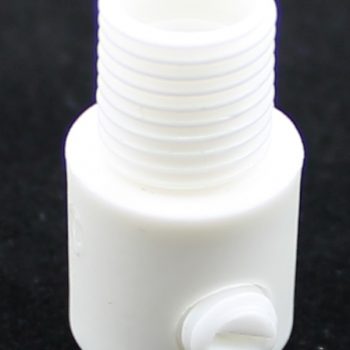 Verlichtingonderdeel Klemnippel M10 Buitendraad Trekontlasting Wit Nylon