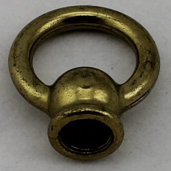 Verlichtingonderdeel Ringnippel M10 Messing Binnendraad Doorlopend Massief