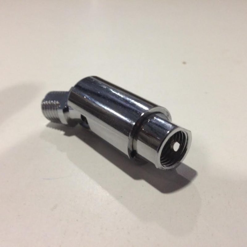 Verlichtingonderdeel Kniebeweging M10 Binnen Buitendraad 90Graden+Stop Nikkel