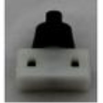 Inbouw Drukschakelaar Vlm Korte As Zwart 115N Met Klemkontakten Enkelp