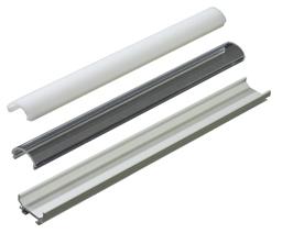Alupro Ledprofiel Afscherming Pmma Opaal 2M Ledstrip Flexibel 2.01.049