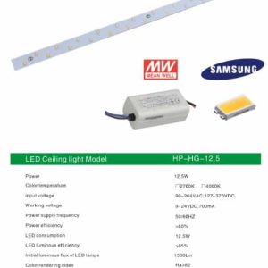 Bmc Led Magneetplaat Recht 12.5W 2700K 1500Lumen L520xB25mm Vervangt TL5 13W - Afbeelding 3