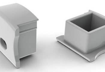 Greenline Ledprofiel Eindkap Kabeldoorvoer Ledstrip Flexibel Wit Kunst