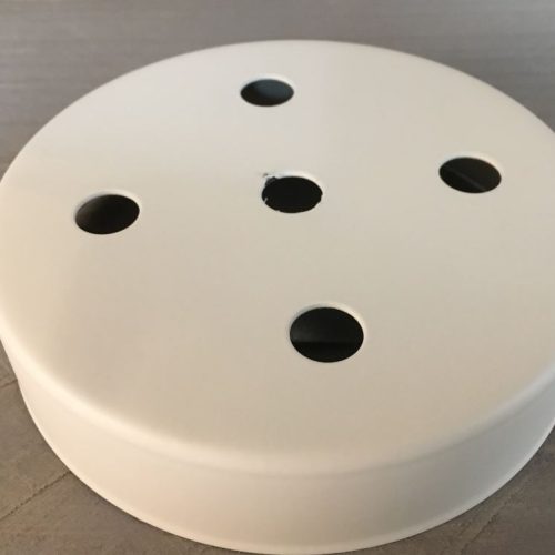 Plafondkap Stoere Zolderkap Metaal 95mm x 25mm 5-Lichts Wit