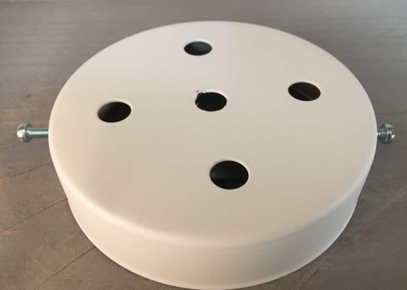 Plafondkap Stoere Zolderkap Metaal 95mm x 25mm 5-Lichts Wit