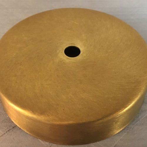 Plafondkap Stoere Zolderkap Metaal 95mmx25mm 1-Lichts Brons