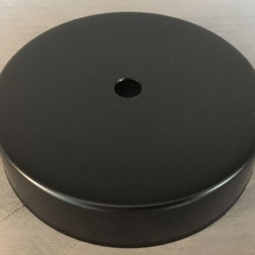 Plafondkap Stoere Zolderkap Metaal 95mmx25mm 1-Lichts Zwart