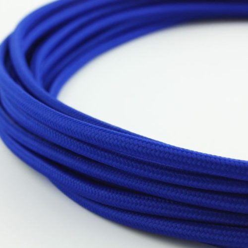 Vmvs Omvlochten Stof 2X0.75Mm RM12 Blauw Per meter