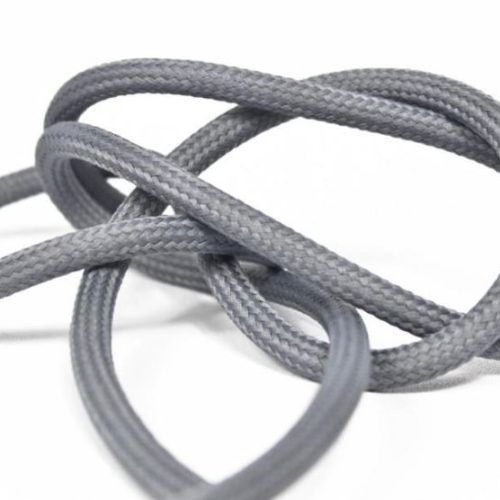 Vmvs TT-06 Omvlochten Stof 2X0.75Mm Pewter  L=3meter