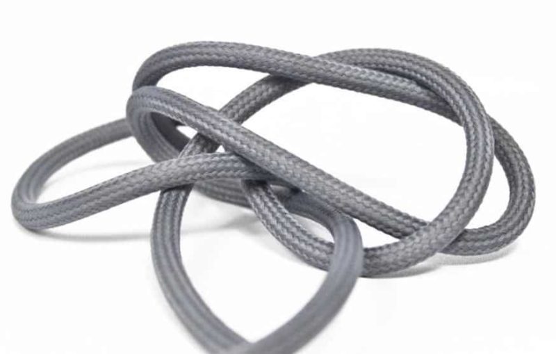 Vmvs TT-06 Omvlochten Stof 2X0.75Mm Pewter  L=3meter