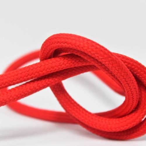 Vmvs TT-32 Omvlochten Stof 2X0.75Mm Fiery Red L=3meter