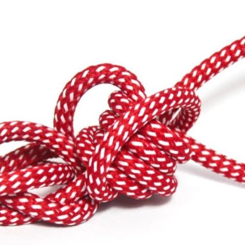 Vmvs TT-95 Omvlochten Stof 2X0.75Mm Welligton Red L=9meter