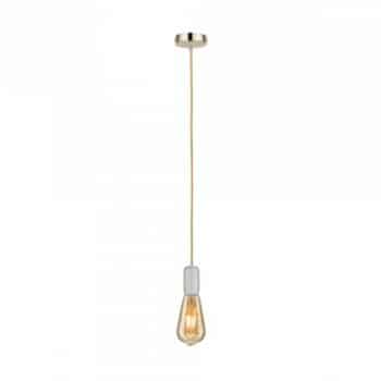 Paulm 503-35 Stoere Pendel E27 2-0 mtr kabel stof Goud Fit Albast Goud