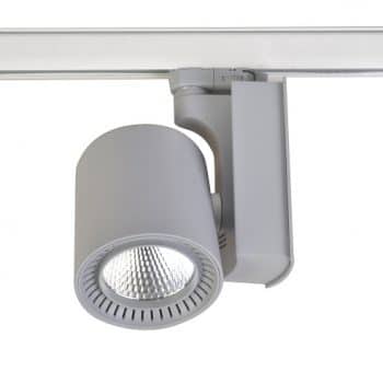 HP-Led LED 3-Faserail Spot Euro Grijs 33w 3000L 3000k 129-100-194 Ra80