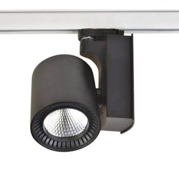 HP-Led LED 3-Faserail Spot Euro Zwart 33w 3000L 3000k 129-100-194 Ra80